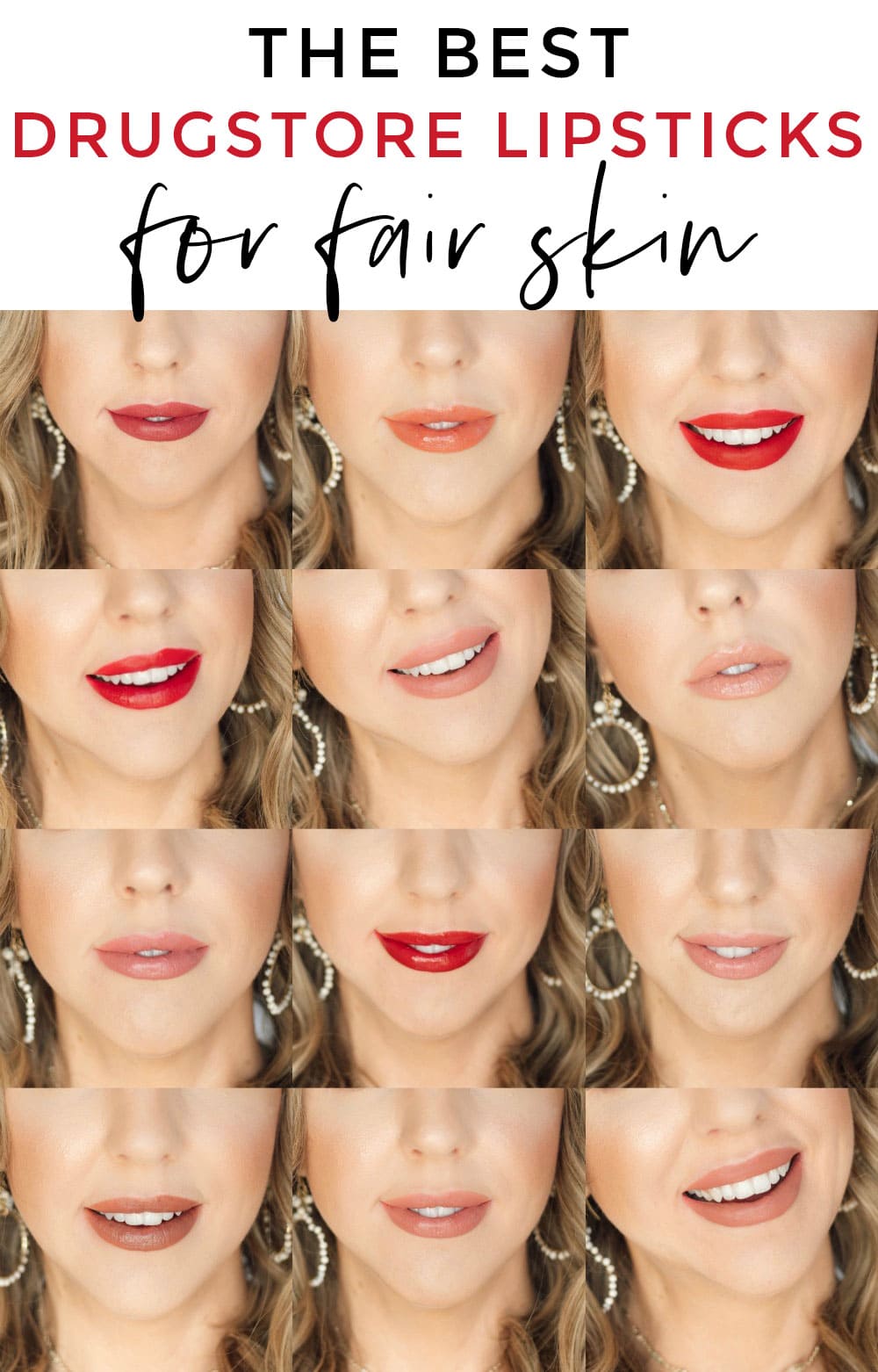 Best lipstick colors for pale skin