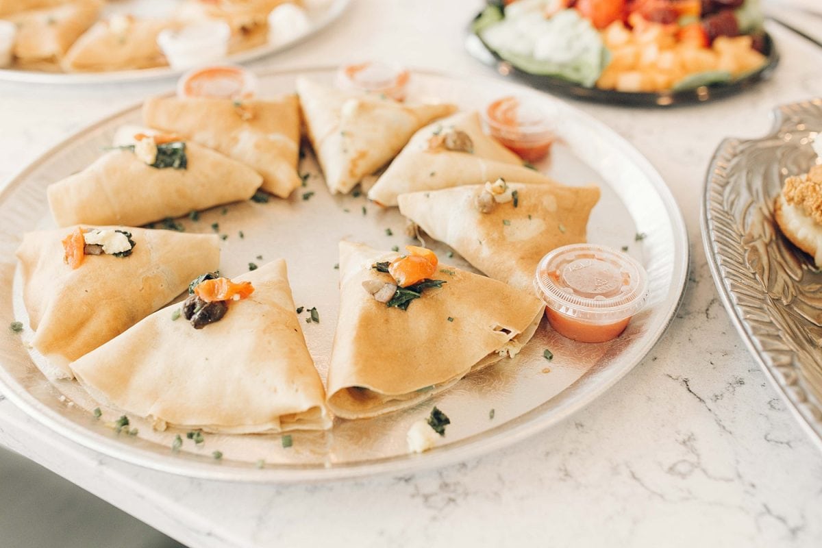 Houston blogger Meg O. shares a Galentine's Day party at Latitude Med Center - brunch crepes from Sweet Paris are a wonderful idea