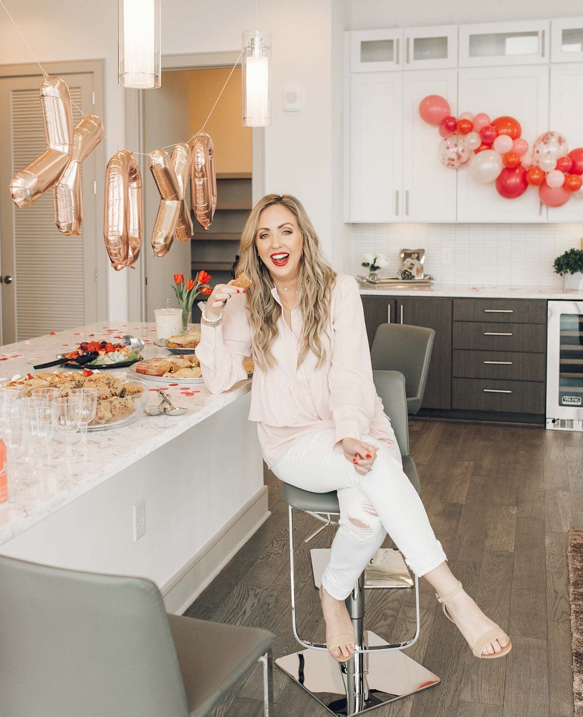 Houston blogger Meg O. shares a Galentine's Day Party at Latitude Med Center - a Houston luxury high rise apartment building