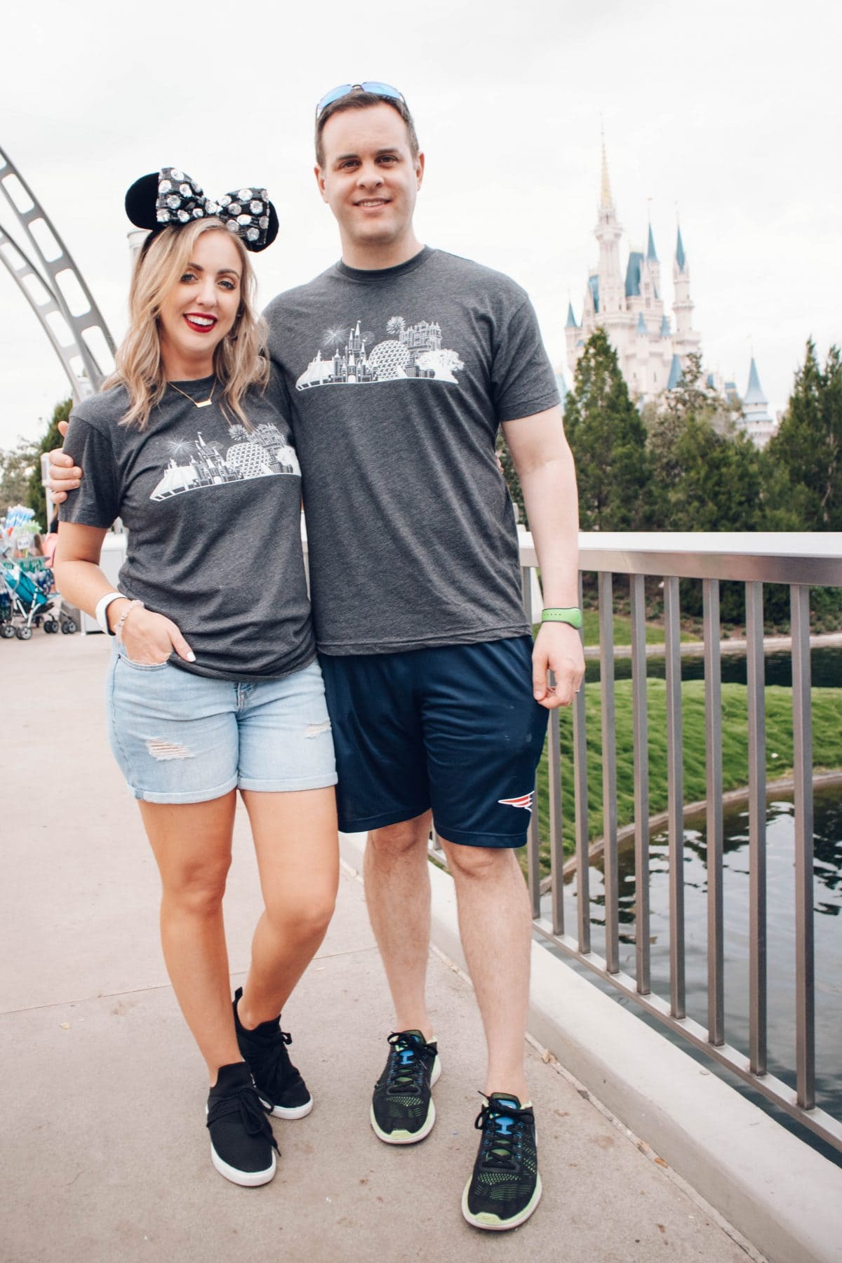 Houston lifestyle blogger Meg O. on the Go shares adorable Disney tees for the whole family. Disney Skyline T-shirts from The Home T