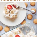 This easy strawberry banana icebox cake recipe is a winner! Simple ingredients and full of yummy Nilla wafers!