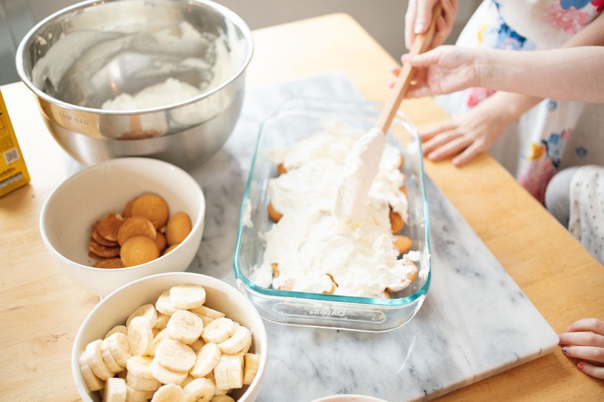 Strawberry banana icebox cake recipe with Nilla wafers - so easy and the whole family loves it