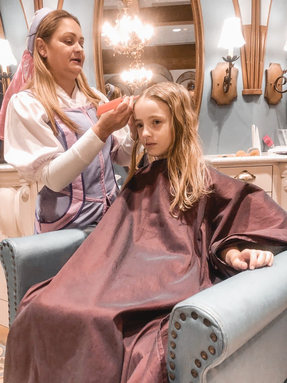 Houston lifestyle blogger Meg O. on the Go shares her favorite Disney World for kids experiences for preschoolers and up - Bibbidi Bobbidi Boutique in Disney Springs