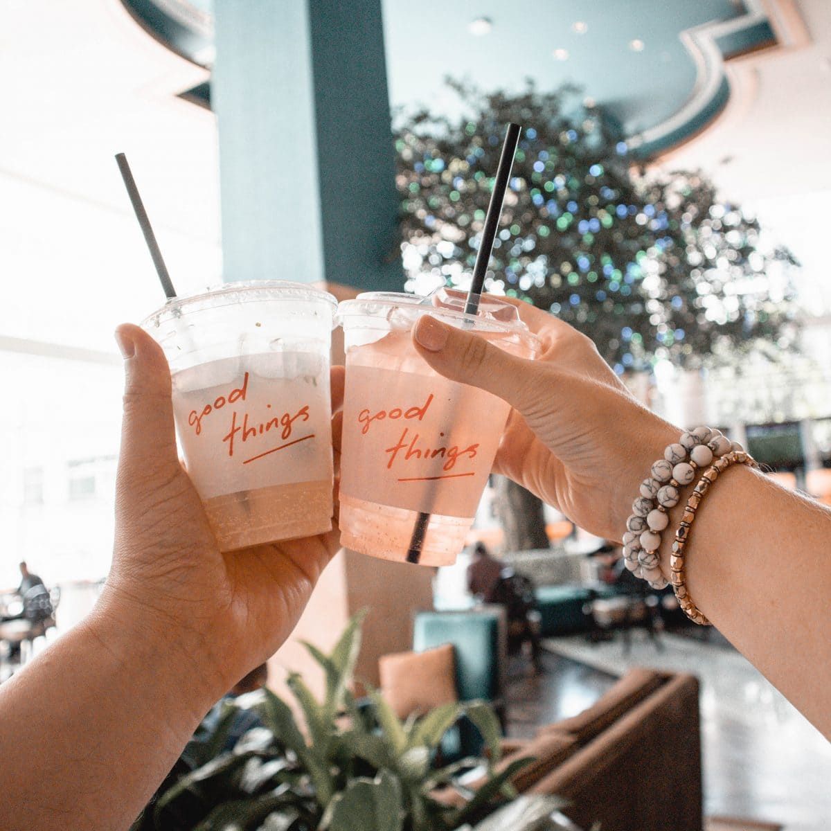 Houston lifestyle blogger Meg O. on the Go shares her couples' getaway to the Fairmont Austin - Good Things coffee shop