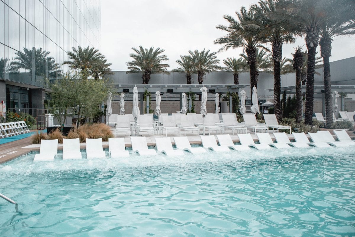 Houston lifestyle blogger Meg O. on the Go shares her couples' getaway to the Fairmont Hotel Austin TX - The Fairmont Austin Pool is gorgeous