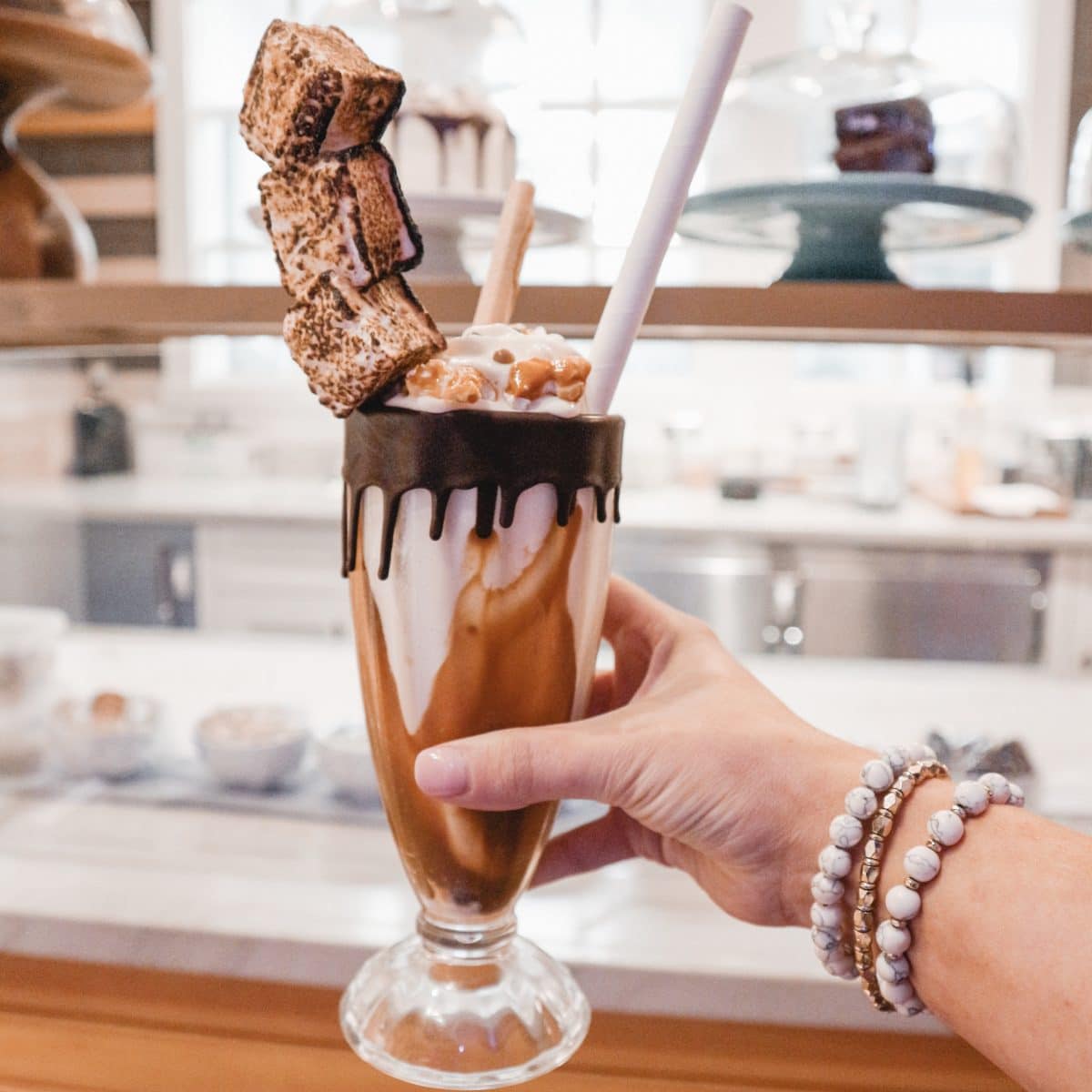 Houston lifestyle blogger Meg O. on the Go shares her couples' getaway to the Fairmont Austin - Fairmont Austin Restaurants - Revue Milkshake