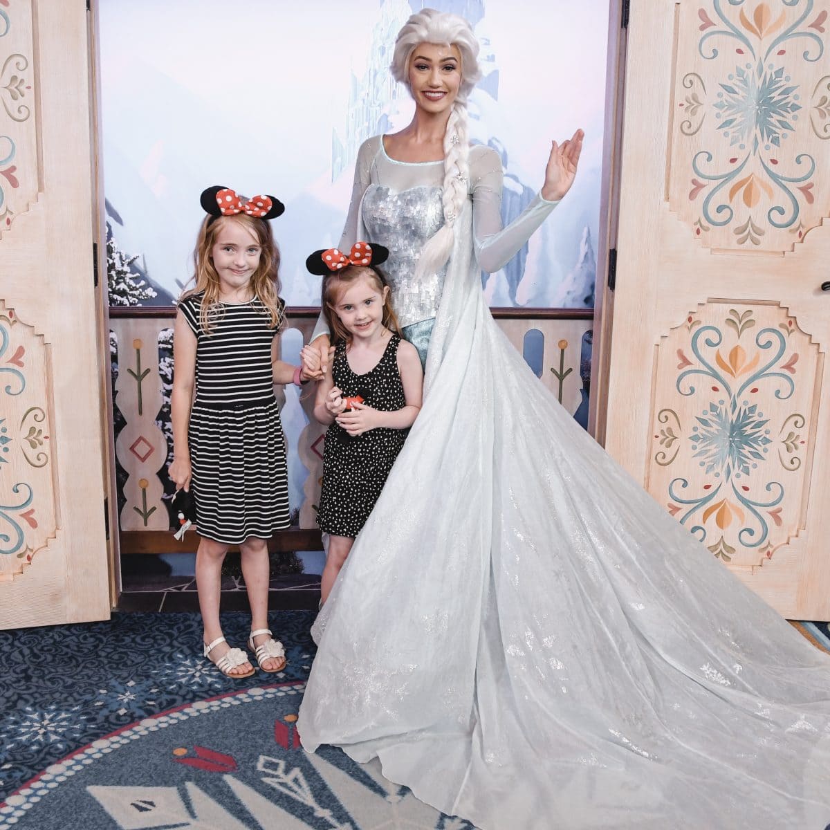 Houston lifestyle blogger Meg O. on the Go shares her favorite Disney World for kids experiences for preschoolers and up - Meet Anna and Elsa in the Norway Pavilion in Epcot