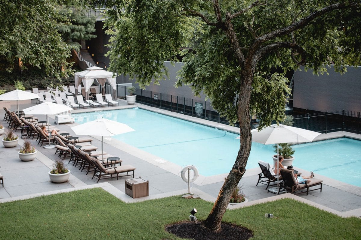 Houston blogger Meg O. on the Go shares her staycation at the Omni Houston Hotel - hotel pool
