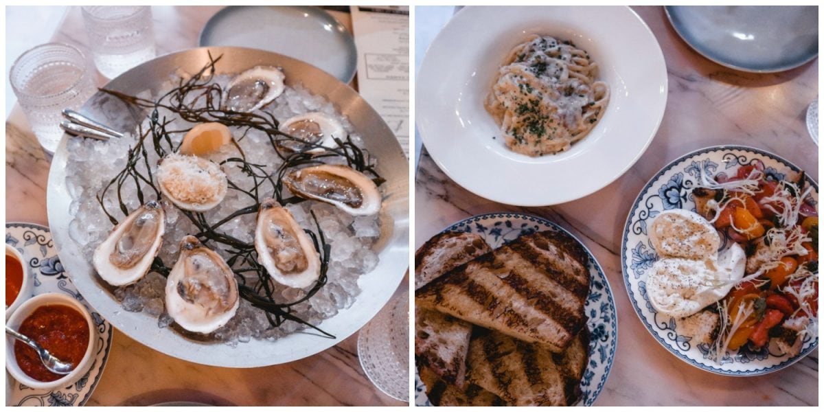 Houston lifestyle blogger Meg O. on the Go shares her couples' getaway to the Fairmont Austin TX - Revue restaurant food