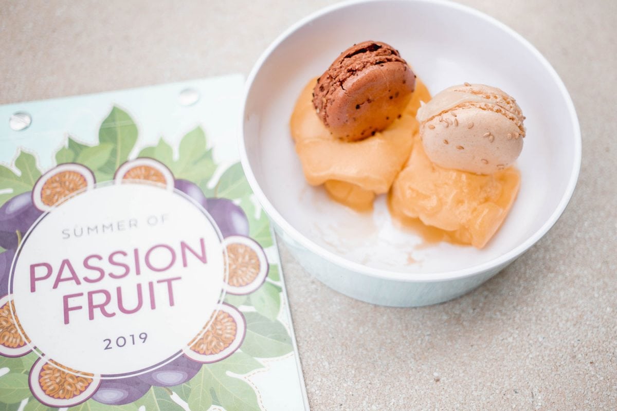Houston blogger Meg O. on the Go shares her staycation at the Omni Houston Hotel - summer of passion fruit menu frozen macarons and sorbet