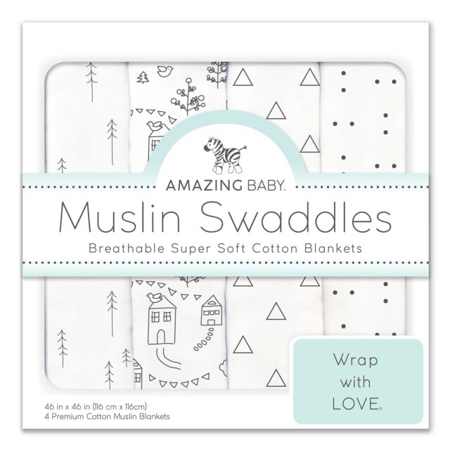 Amazing Baby Muslin Swaddle Blankets