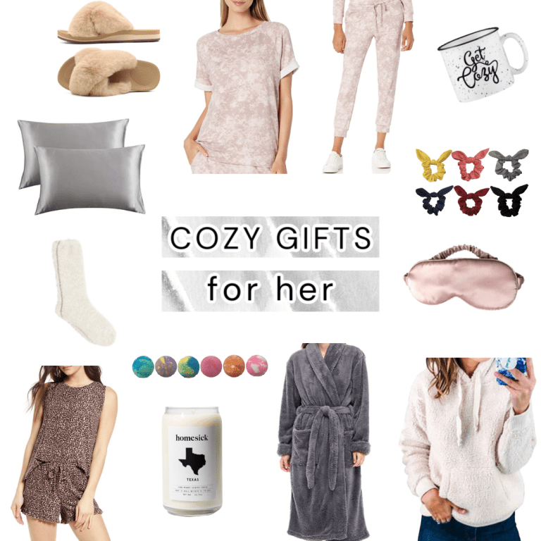 Popular Houston lifestyle influencer Meg O shares her cozy gift guide for her - amazing gift ideas for staying home