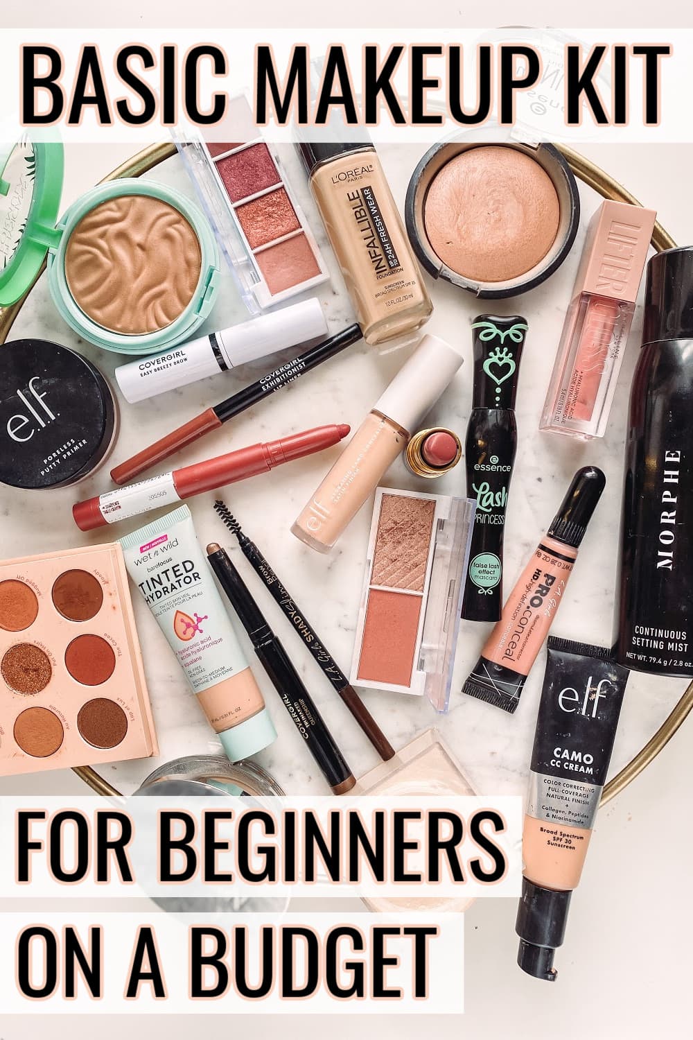 basic makeup kit for beginners on a budget 2021