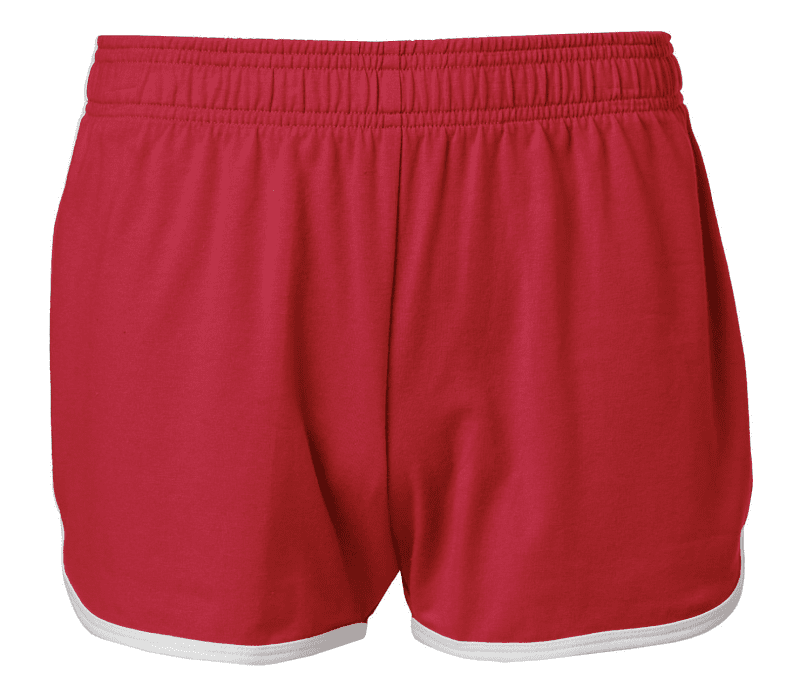 Kids Red shorts with white trim