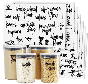 Talented Kitchen 157 Pantry Labels for Food Containers