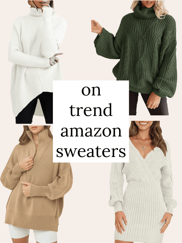 on trend amazon sweaters