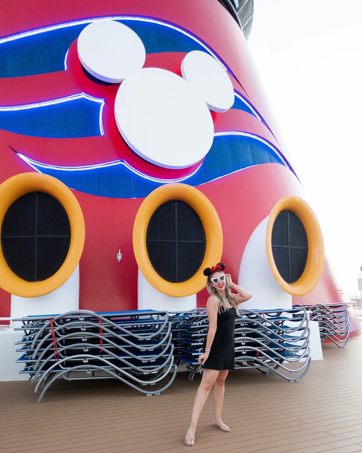 Influencer Meg O. (@mego) on the Disney Magic cruise ship