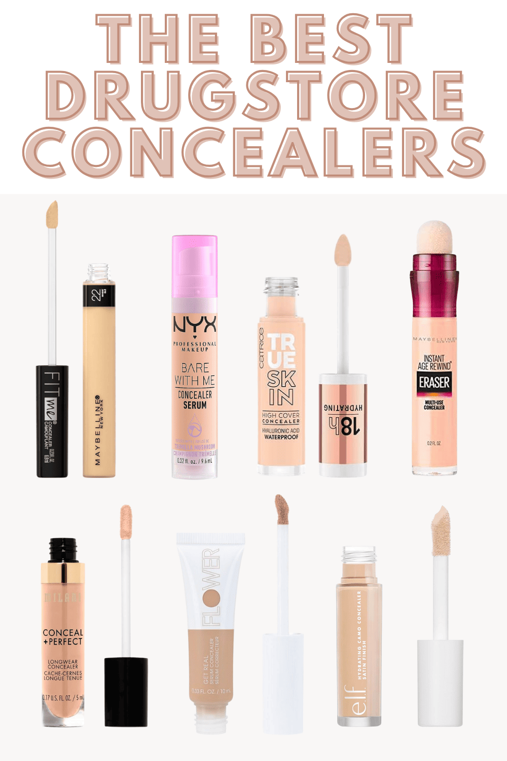 Discover the BEST of the best drugstore concealers. There's something for all skin types right here!