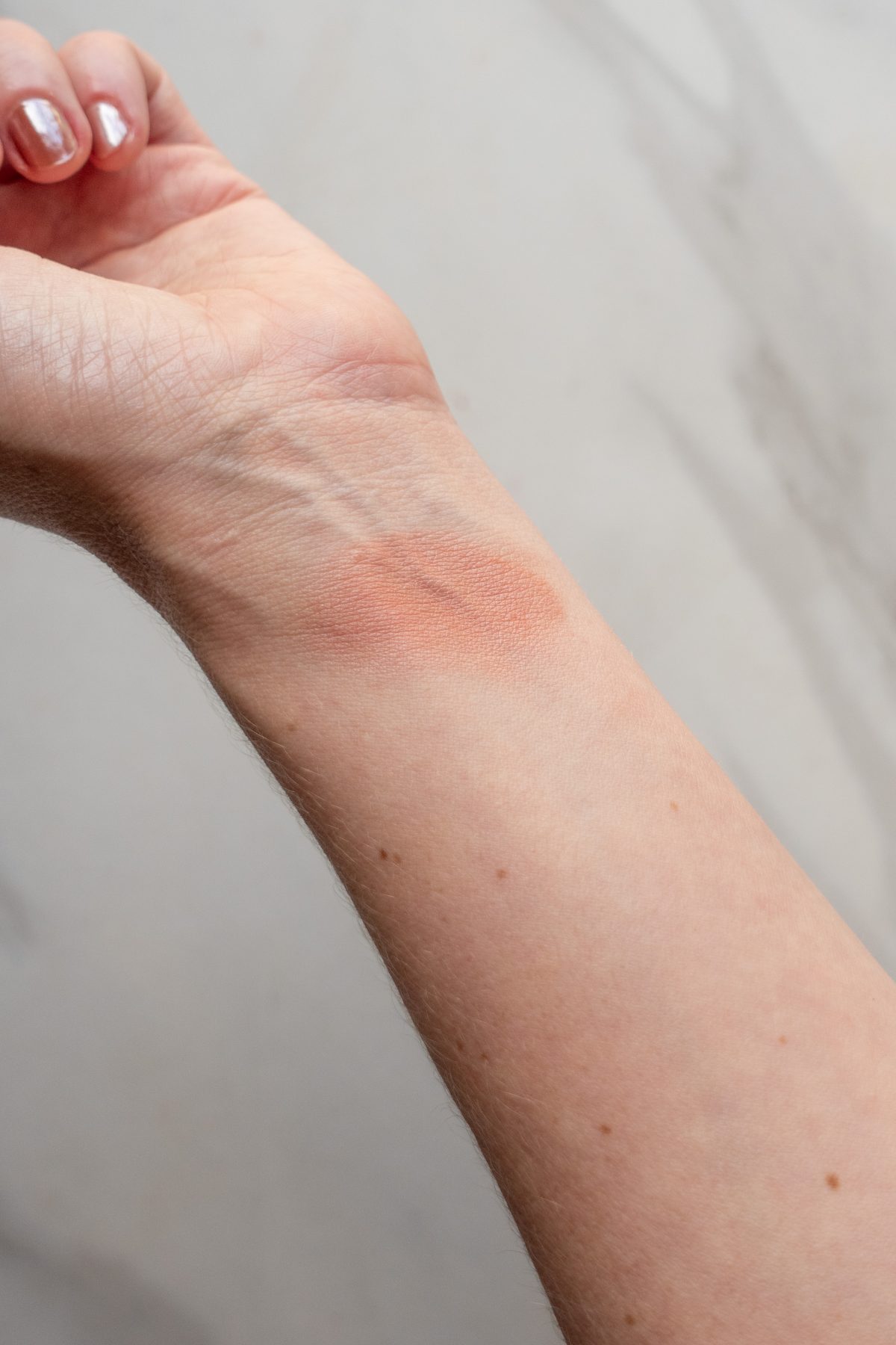 Milani Baked Blush Review and Swatches - Petal Primavera Swatch