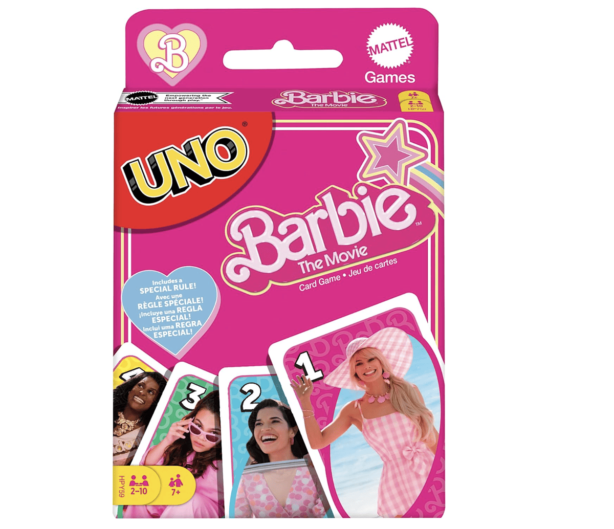 trendy gift idea for 10 year old girls - Barbie Uno game
